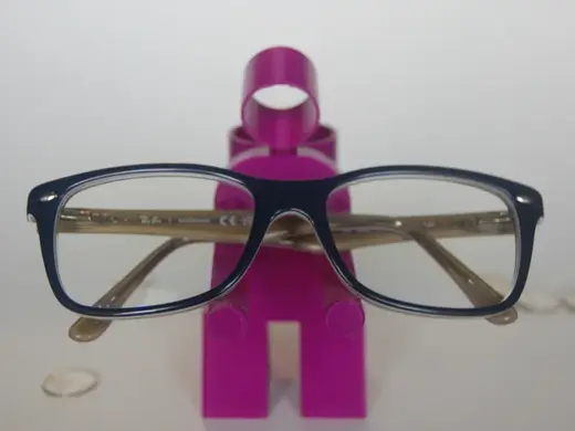stick man glasses and change holder