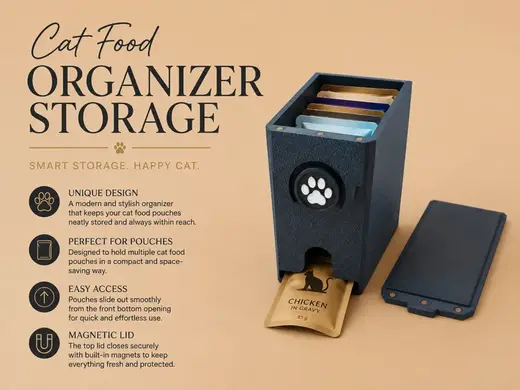 Cat food organizer - sachets