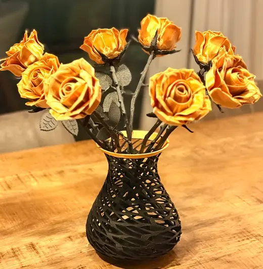 Black and Gold vase