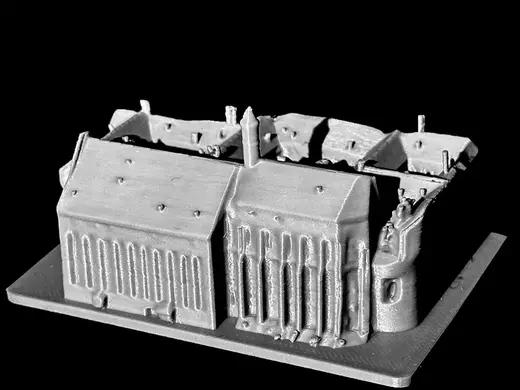 Projet plan relief 1725 maquette du Gymnase