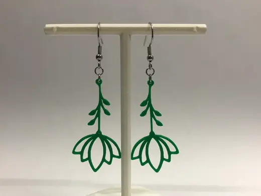 Lotus flower earrings #2 no AMS 0.4 mm nozzle