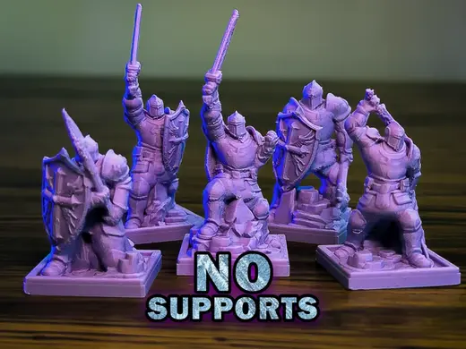 Fast Medieval Soldier Pack - 5 Supportless Minis