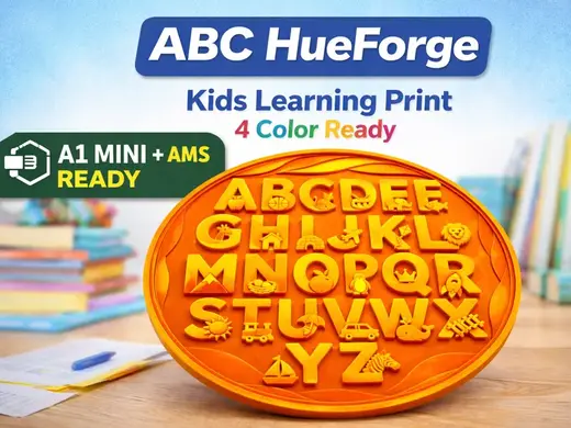 ABC kids Learning HueForge – Multi-Color Print