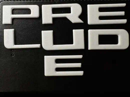 PRELUDE 5 BB5 BB6 BB7 BB8 rear bumper letters logo