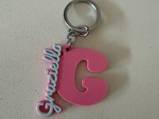 Portachiavi Nome Graziella e lettera G