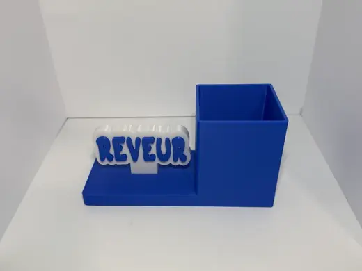 Desk caddy for pencil pens crayons markers w/name