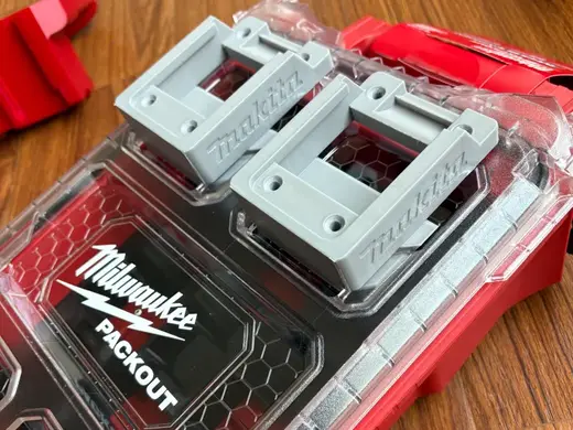 makita battery mount on milwakee packout
