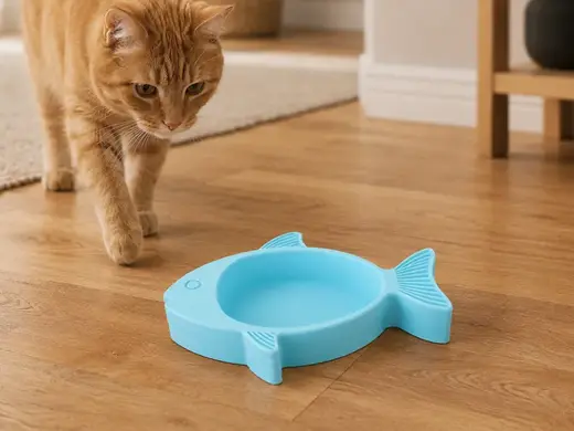 Cat Food Bowl - Fish