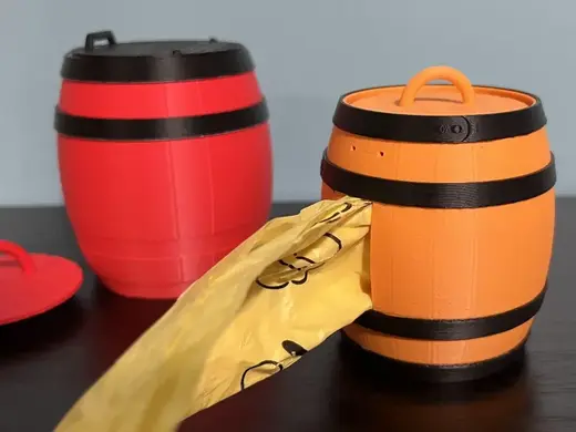 Barrel Shape Poop Bag Holder