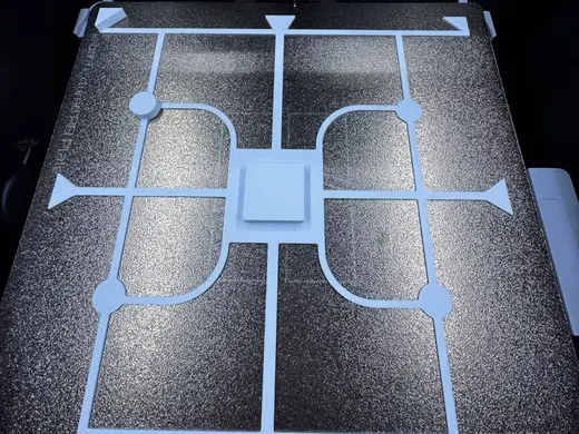 Test cama, flujo angulos geometrias de impresora