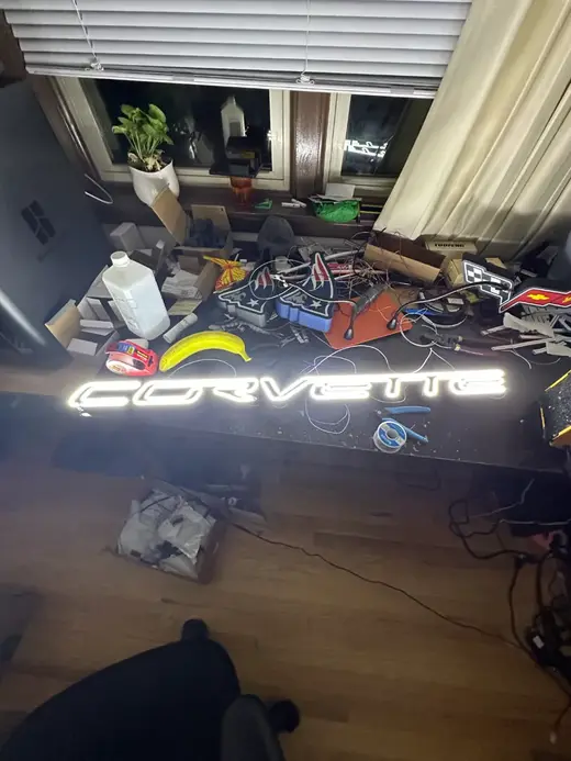 Corvette Lettering Neon sign