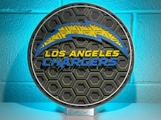 Los Angeles Chargers Dimensional Mosaic