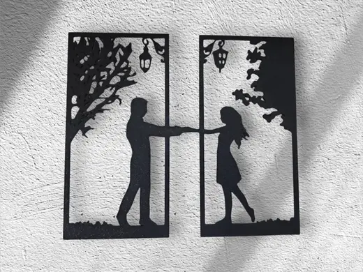 Man and Woman In Love Wall Decoration