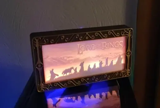 Lord of the rings Litophane Lightbox