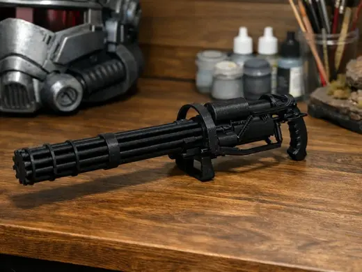 MiniGun detallada estilo sci-fi