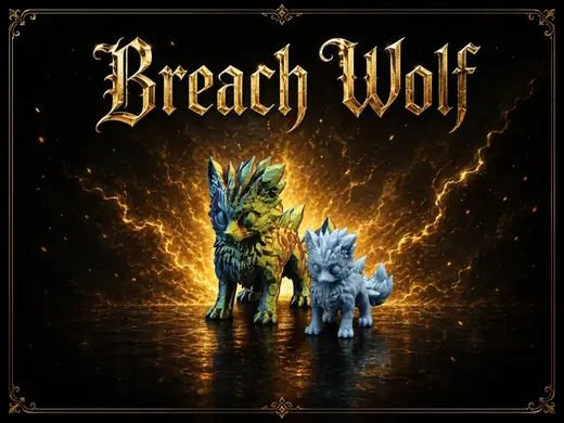 Breach Crystal Wolf - Fantasy Miniature RPG DnD