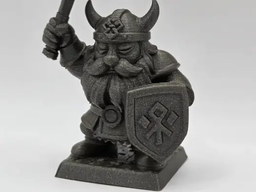 Dwarven Warrior - Hammer & Shield Miniature