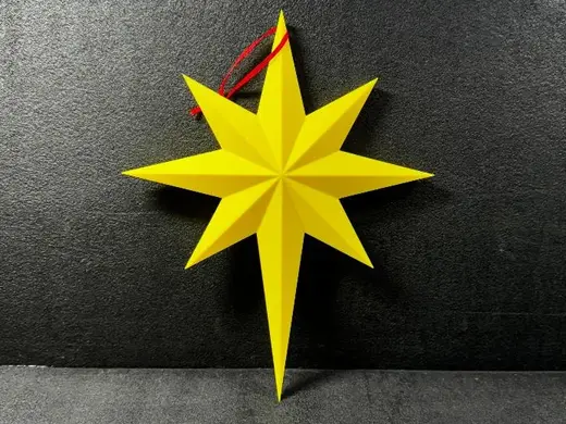 Isaiah 9:6 Northern Star Christmas Ornament