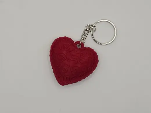 Ravioli Heart Keychain