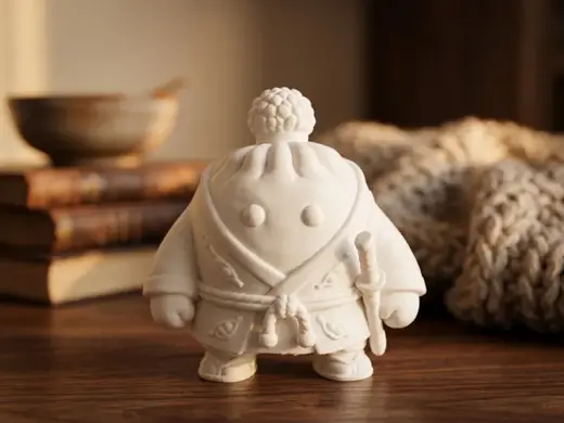Dumpling Samurai Figurine - Kawaii Warrior
