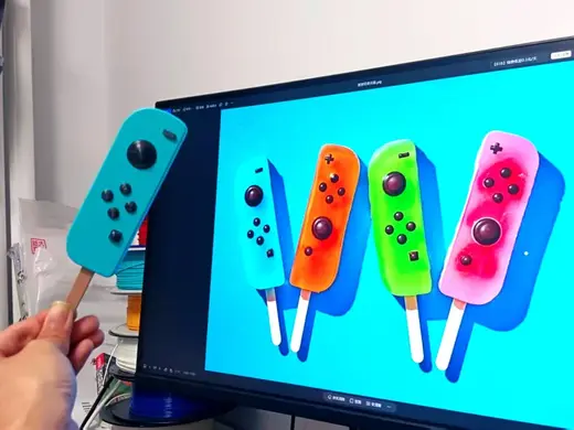 Switch红蓝手柄冰棍小摆件——蓝手柄