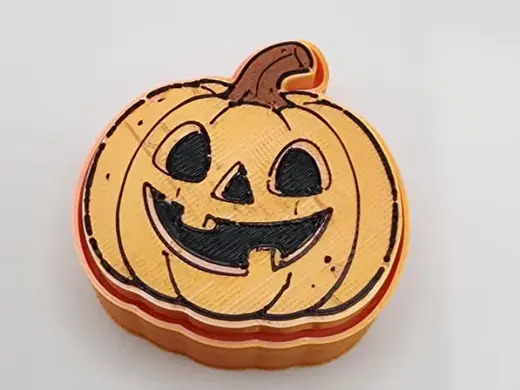 Pumpkin Jack O'Lantern Fidget Clicker Clicky