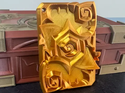 炉石传说 金色 传奇音乐卡背 吊坠
