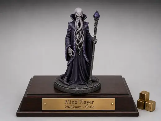 Mind Flayer Miniature (Tabletop 32mm)