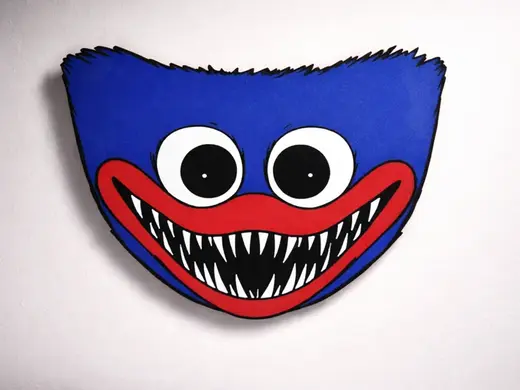 Huggy Wuggy Wall Art (From Poppy Playtime)