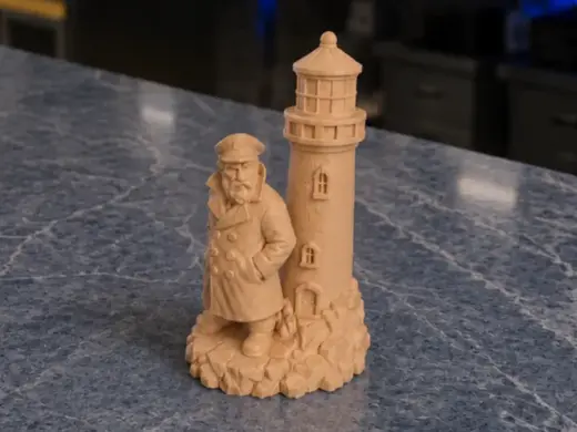 Kuestenwaechter am Leuchtturm Diorama (2 Größen)