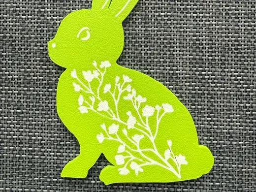 Spring floral bunny