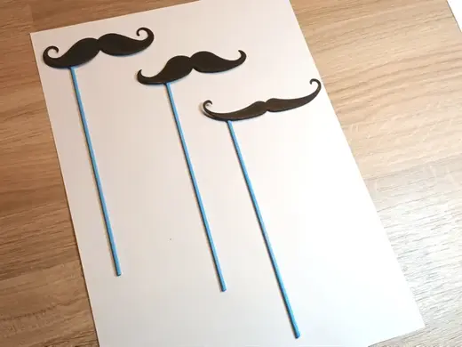 Photo Booth Mustache Props on a Stick