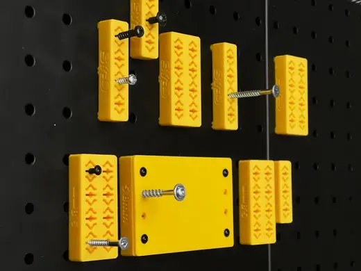 Pegboard to screws - universal bracket mount