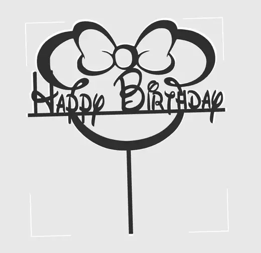 Minnie Top cake decoration