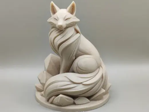 Zen Fox Modern Figurine