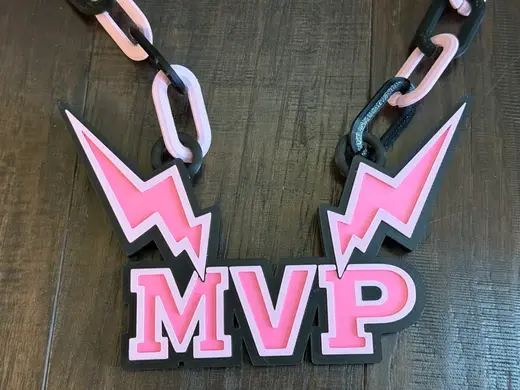 MVP Hype Chain–Statement Chain with Lightning Bolt