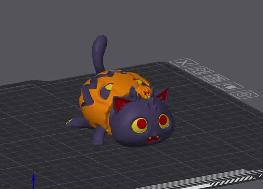 PUMPKIN CAT - HALLOWEEN - SPIDERPUMPKIN