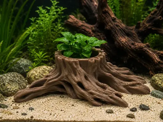 Root Stump Planter | Aquarium Planter