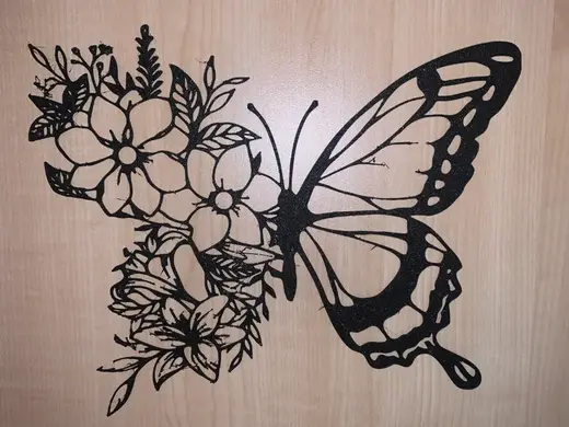 Butterfly Flower Wall Decoration
