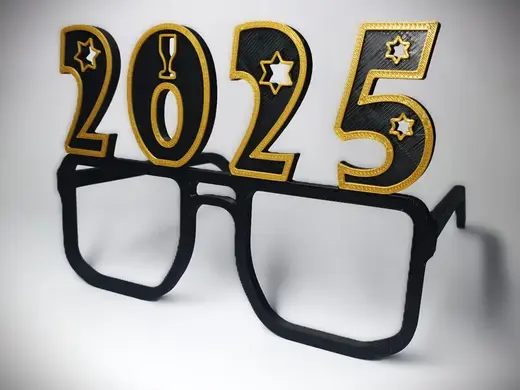 New Year Sunglasses Glasses 2025