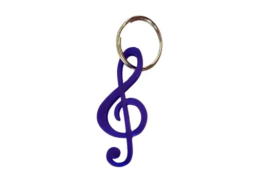 Keychain music note