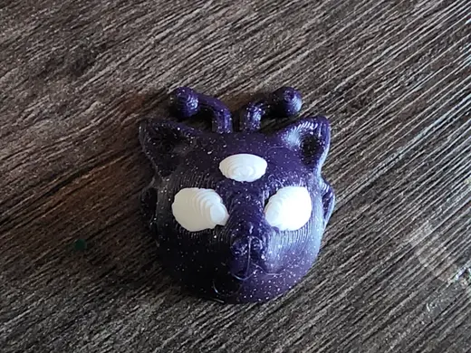 Alien Cat Flatback Bead