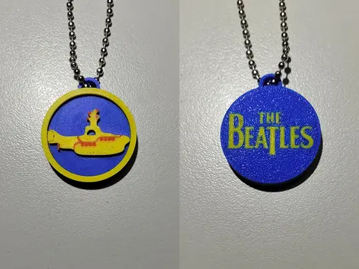 The Beatles Yellow Submarine Double Sided Keychain