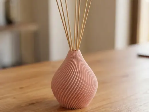 Spiral Vase & Reed Diffuser Set | Decor Duo