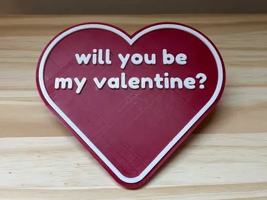 Will You Be My Valentine ? – Heart Decoration
