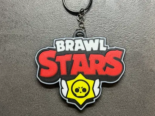 Brawl Stars logo keychain