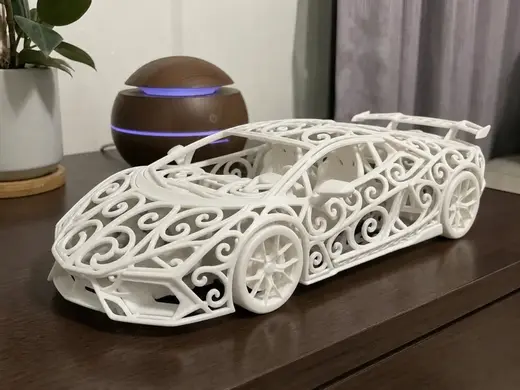 Lamborghini Revuelto Voronoi Art
