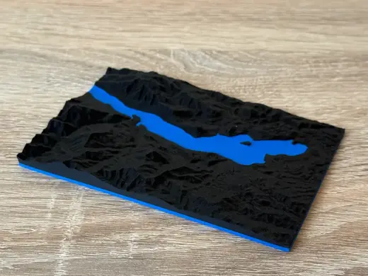 Lake Orta 3D Terrain Model (Dual-Color no AMS)