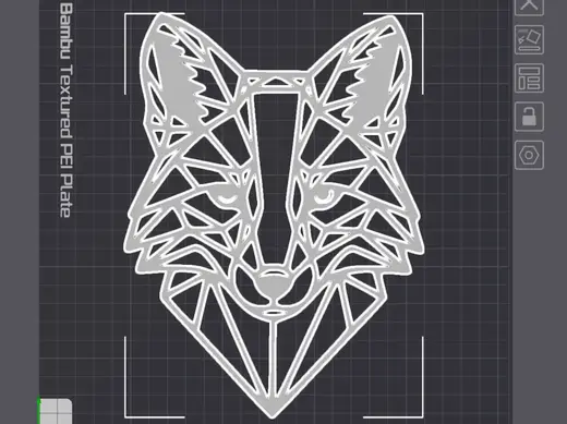 Wall Art Fox / Wandkunst Fuchs Wandbild