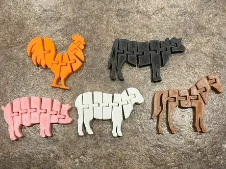 articulated farm animals